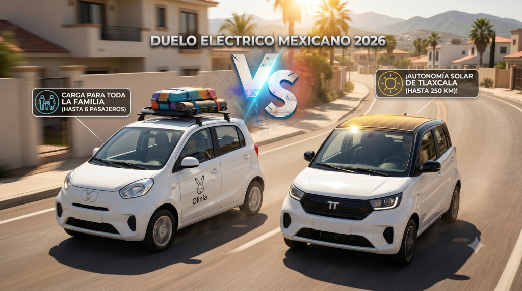 Olinia vs TT01, el auto eléctrico de Tlaxcala